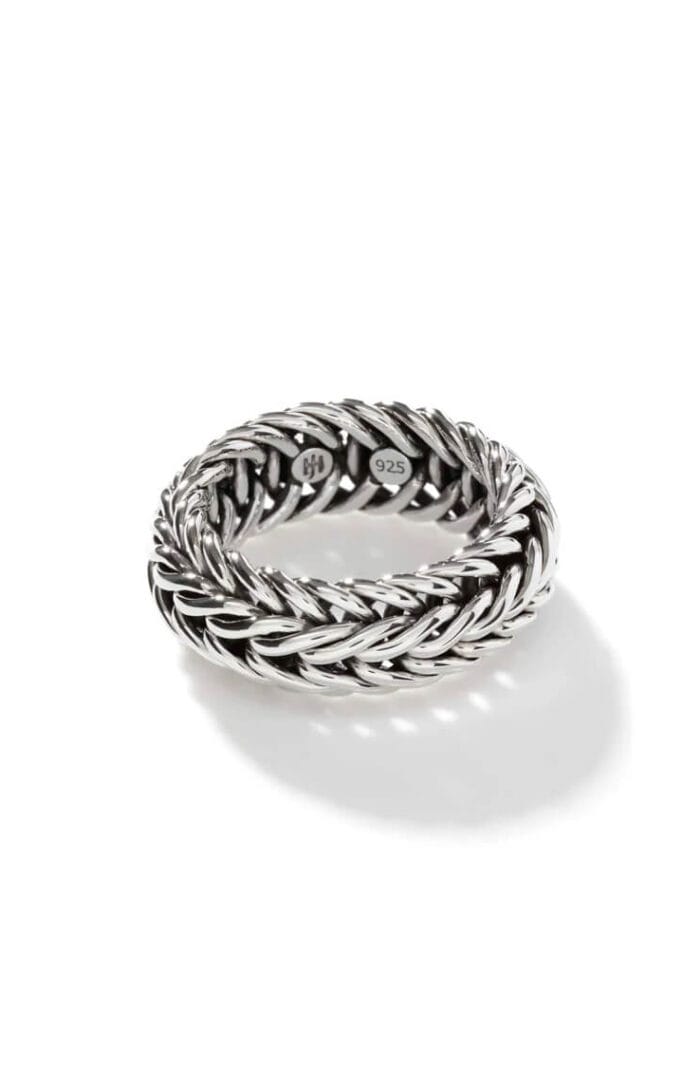 Kami Chain Band Ring, Sterling Silver