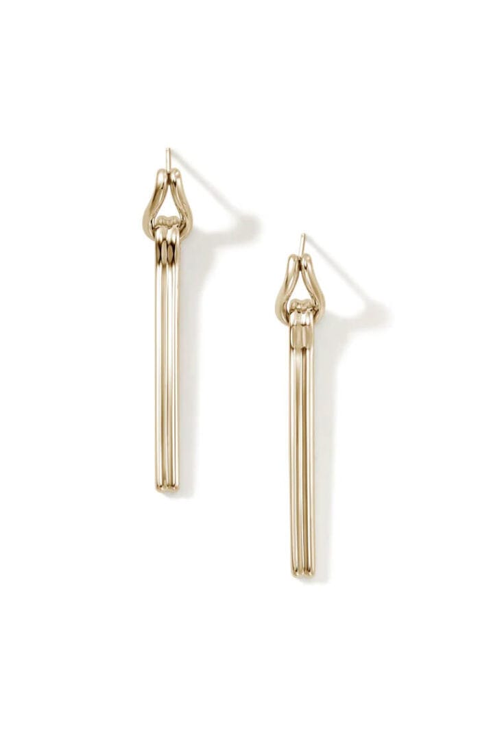 Surf Drop Earring, Gold
