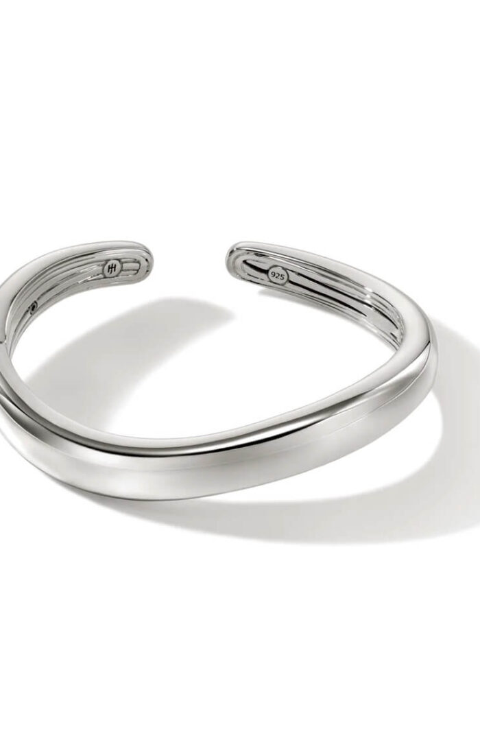 Surf Kick Cuff, Sterling Silver, Slim