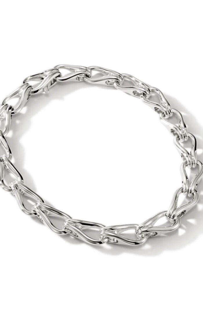 Surf Necklace, Sterling Silver, 34MM