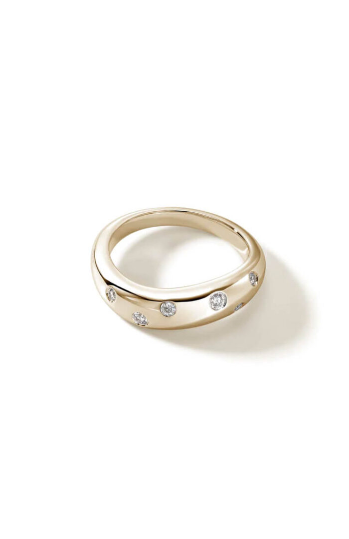 Surf Ring, Gold, Diamonds