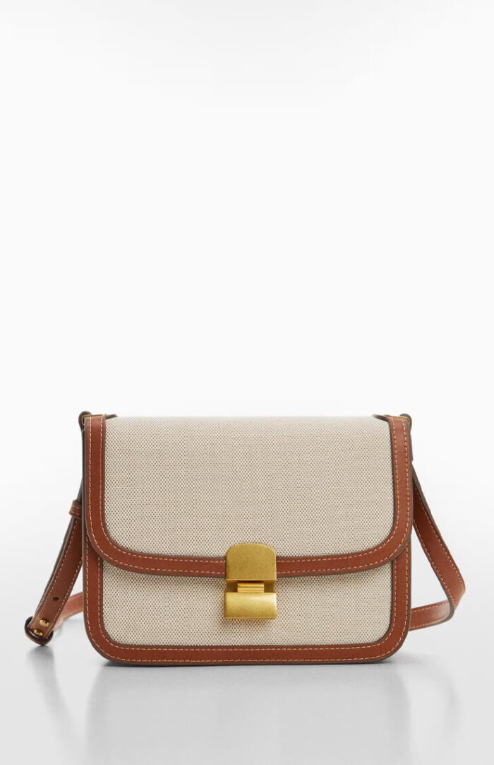 Crossbody bag with flap