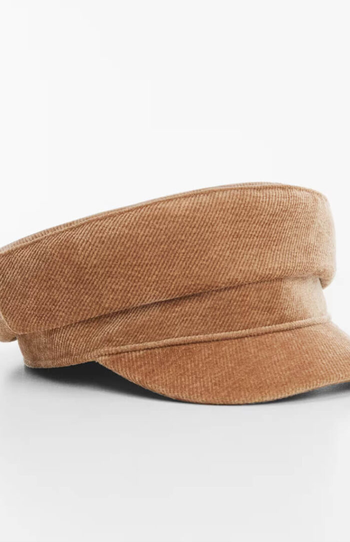 Corduroy baker cap