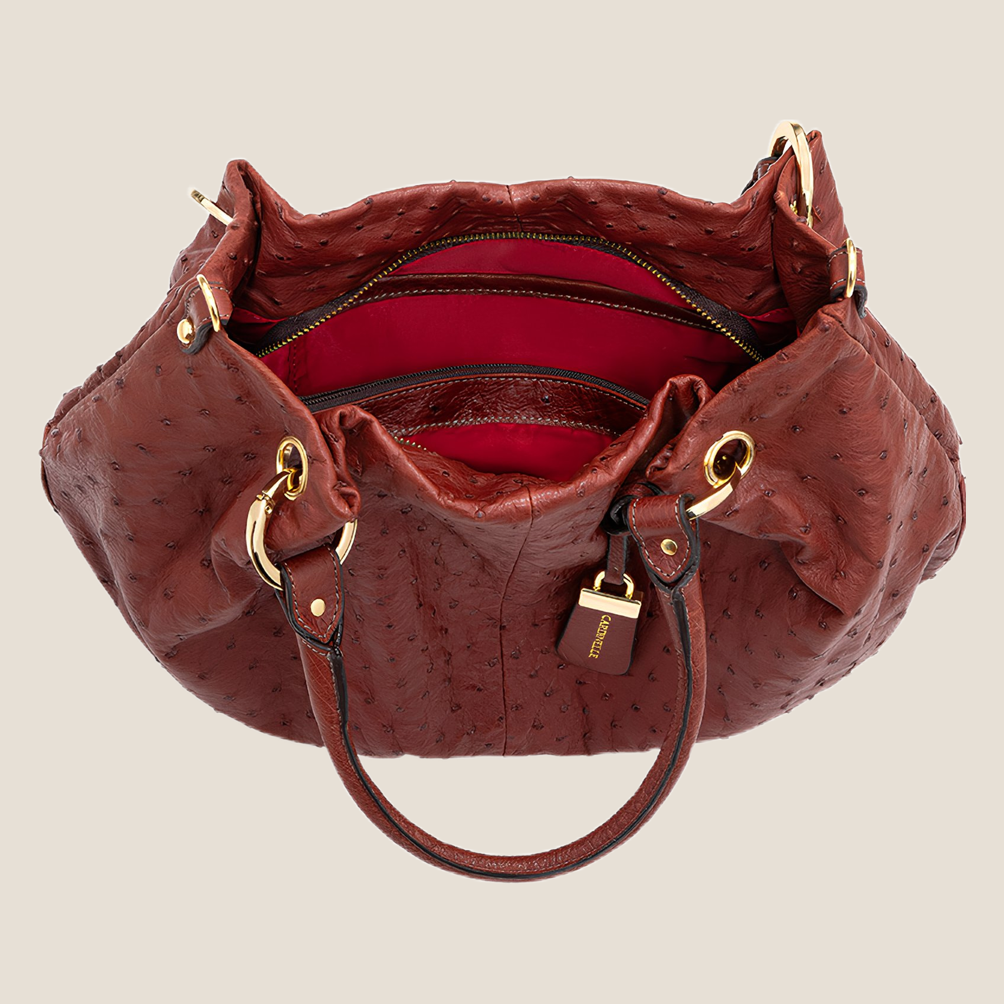 The Verona Ostrich Satchel - Image 3