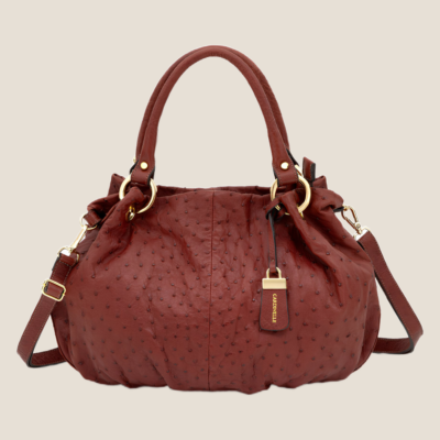 The Verona Ostrich Satchel